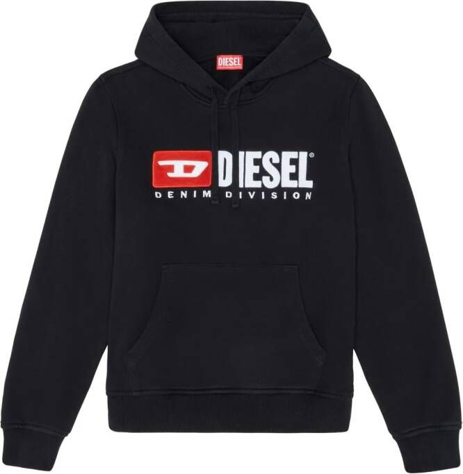 Diesel S-Ginn-Hood Div hoodie met logo-applicatie Zwart