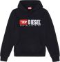 Diesel S-Ginn-Hood Div hoodie met logo-applicatie Zwart - Thumbnail 1