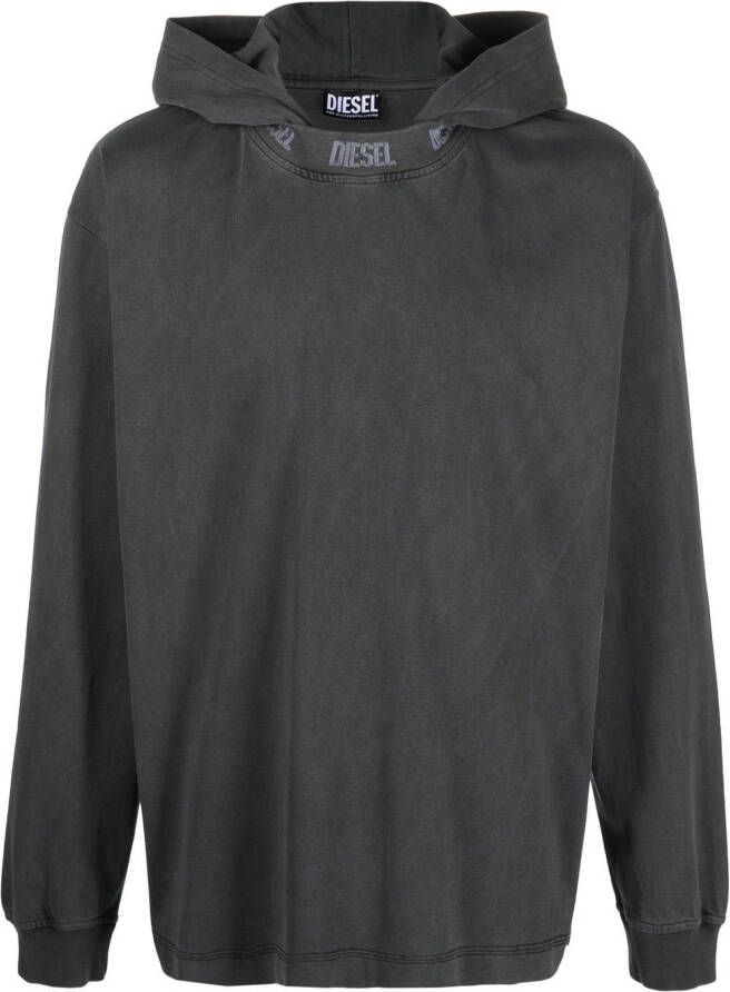 Diesel Hoodie met logoprint Grijs