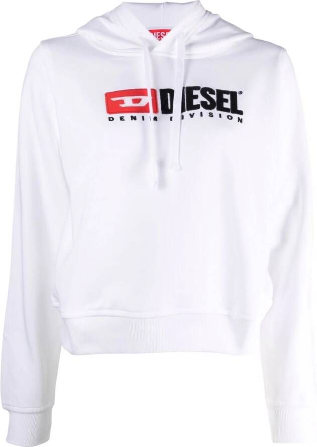 Diesel Hoodie met logoprint Wit