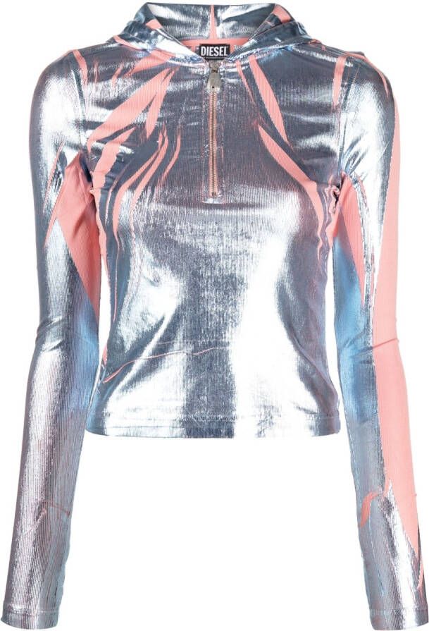 Diesel Hoodie met print Blauw