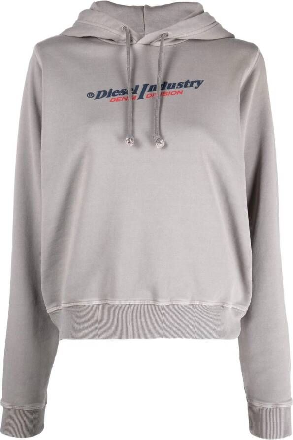 Diesel Hoodie met print Grijs