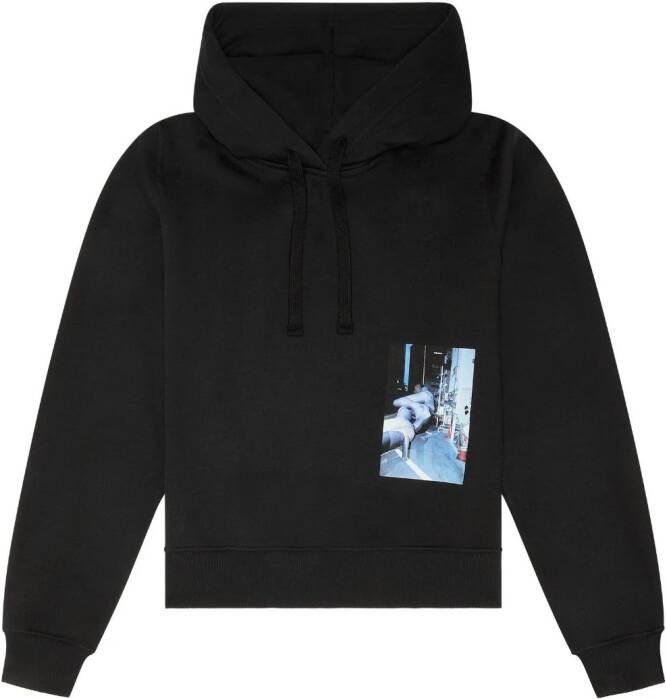 Diesel F-Reggy-Hood-Le hoodie met print Zwart