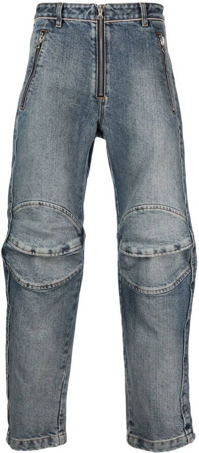 Diesel Jeans met rits Blauw