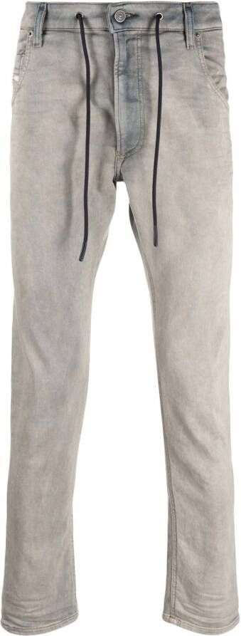 Diesel Jeans met toelopende pijpen Blauw