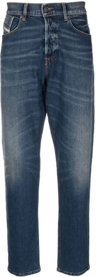 Diesel Jeans met toelopende pijpen Blauw