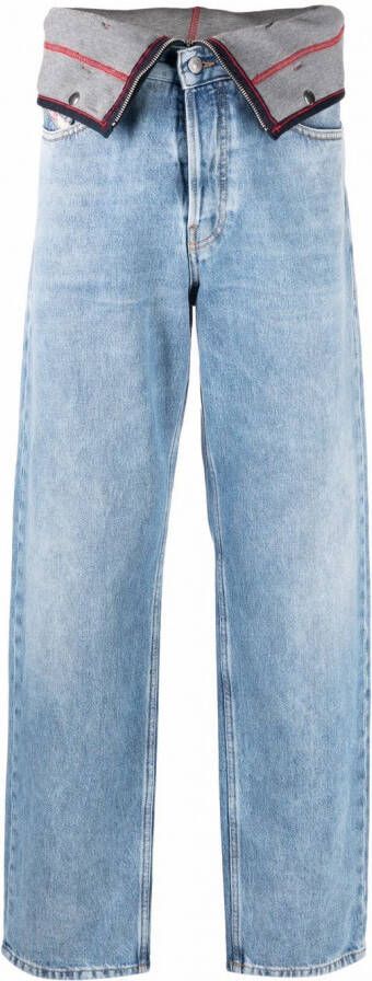 Diesel Jeans met toelopende pijpen Blauw