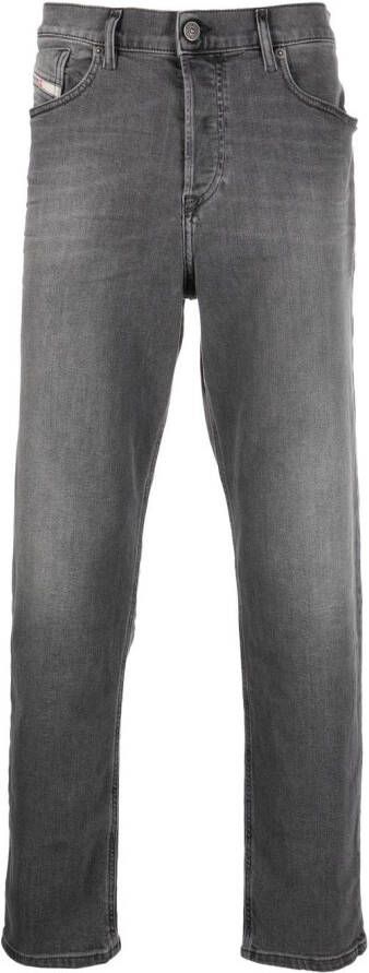 Diesel 2005 D-Fining 09D47 jeans met toelopende pijpen Grijs