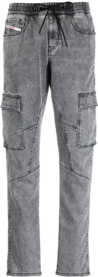 Diesel Jeans met trekkoordtaille Grijs