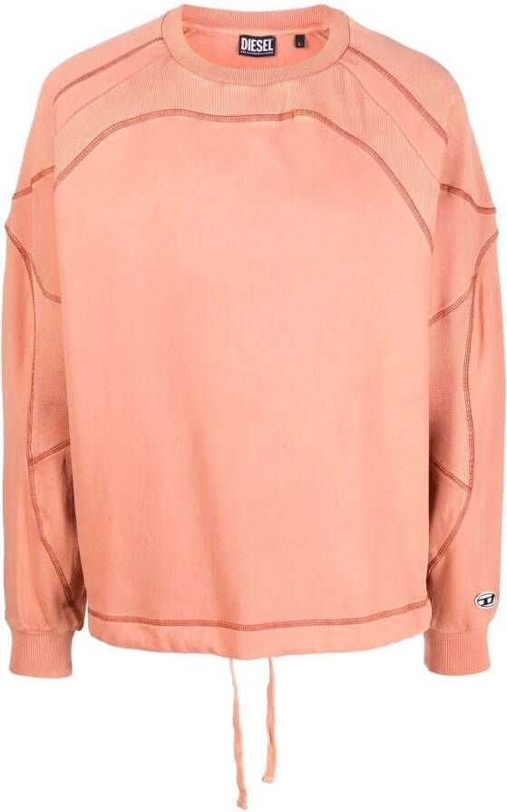 Diesel Katoenen sweater Oranje