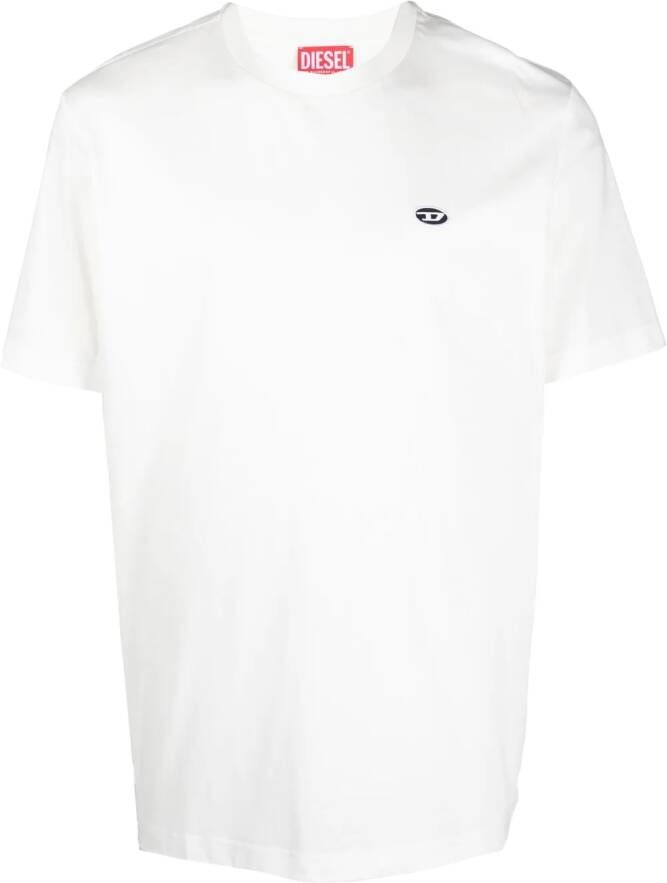 Diesel Katoenen T-shirt Wit