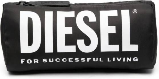 Diesel Kids Casebold tas met logoprint Zwart