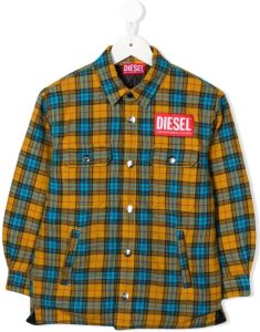 Diesel Kids Geruit shirtjack Geel