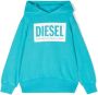 Diesel Kids Hoodie met logoprint Blauw - Thumbnail 1