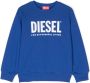 Diesel Kids Hoodie met logoprint Blauw - Thumbnail 1