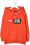 Diesel Kids Hoodie met logoprint Oranje - Thumbnail 1