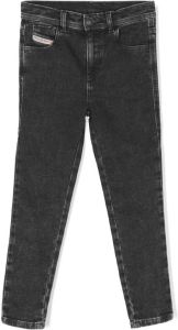 Diesel Kids Jeans met logopatch Zwart