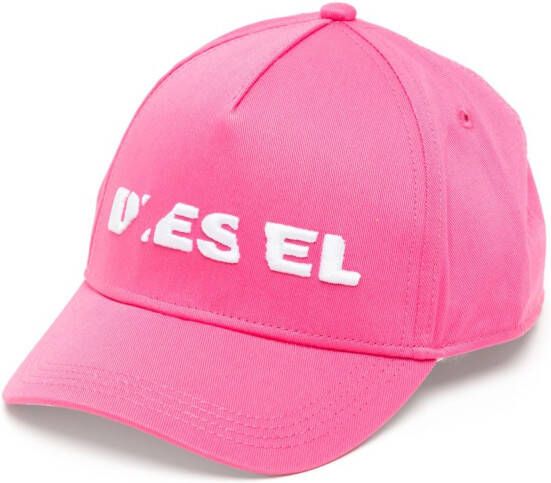 Diesel Kids Pet met geborduurd logo Roze