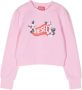 Diesel Kids Sweater met logoprint Roze - Thumbnail 1