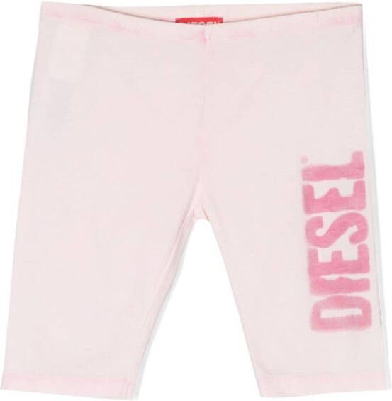 Diesel Kids Shorts met logoprint Roze