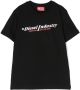 Diesel Kids T-shirt met logoprint Zwart - Thumbnail 1