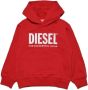 Diesel Kids Lsfort Di hoodie met logoprint Rood - Thumbnail 1
