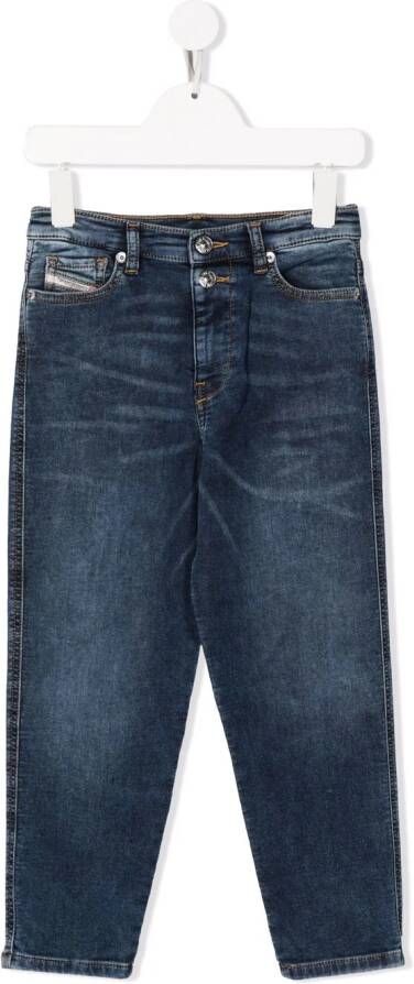 Diesel Kids Slim-fit jeans Blauw