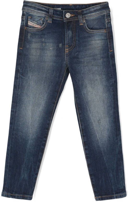 Diesel Kids Straight jeans Blauw