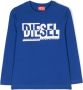 Diesel Kids T-shirt met lange mouwen Blauw - Thumbnail 1