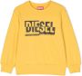 Diesel Kids Sweater met logoprint Geel - Thumbnail 1