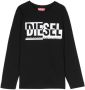 Diesel Kids T-shirt met lange mouwen Zwart - Thumbnail 1