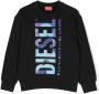 Diesel Kids Sweater met logoprint Zwart - Thumbnail 1