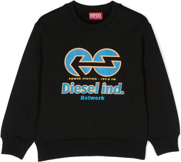 Diesel Kids Sweater met print Zwart