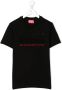 Diesel Kids T-shirt met logo-applicatie Zwart - Thumbnail 1