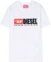 Diesel Kids T-shirt met logoprint Wit - Thumbnail 1