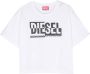 Diesel Kids T-shirt met logoprint Wit - Thumbnail 1