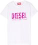 Diesel Kids T-shirt met pailletten Wit - Thumbnail 1