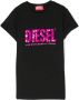 Diesel Kids T-shirt met pailletten Zwart - Thumbnail 1