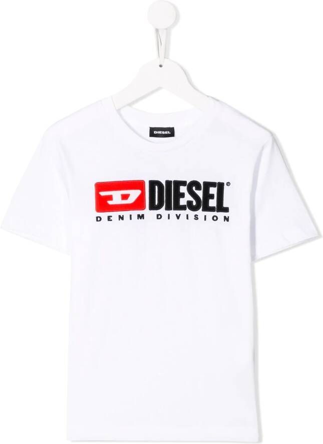 Diesel Kids T-shirt met print Wit