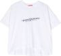Diesel Kids T-shirt met logoprint Wit - Thumbnail 1