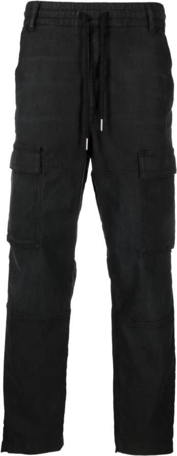 Diesel Krooley JoggJeans met toelopende pijpen Zwart