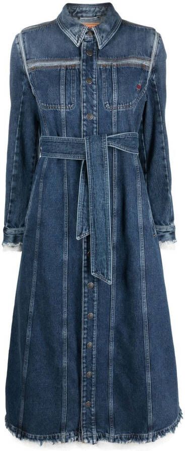 Diesel Jurk met kant Blauw