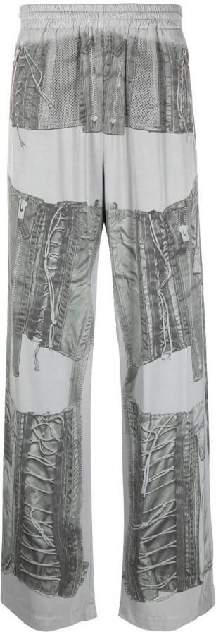 Diesel Broek met veters Grijs