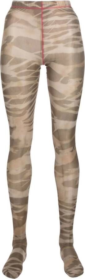 Diesel Legging met camouflageprint Beige