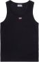 Diesel T-Anky-D tanktop met logo-applicatie Zwart - Thumbnail 1
