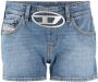 Diesel De-Lyla-Fsc denim shorts met logoplakkaat Blauw - Thumbnail 1