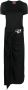 Diesel D-Rowy gedrapeerde midi-jurk met logoplakkaat Zwart - Thumbnail 1