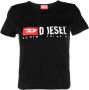 Diesel T-shirt met logoprint Zwart - Thumbnail 1