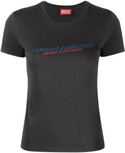 Diesel logo-print shirt-sleeve T-shirt Grijs
