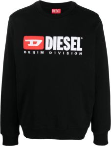Diesel Sweater met logoprint Zwart